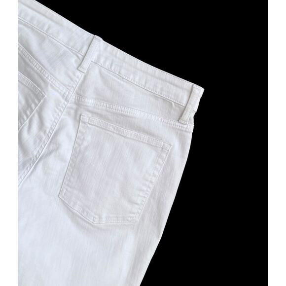 TALBOTS Modern Ankle Jeans Womens Size 4 White Stretch Denim Slim Fit Casual - Picture 3 of 6